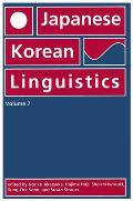 Japanese/Korean Linguistics, Volume 7: Volume 7