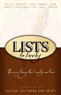 Lists To Live By First Collection For Everything That Really Matters