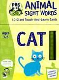 Animal Sight Words Flashcards With Wipe Off Pen
