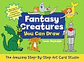 Fantasy Creatures You Can Draw The Amazing Step By Step Art Card Studio With More Than 30 Instructional Cards & 8 Colored Pencils & Pencil Sharp