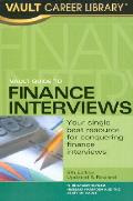 Vault Guide To Finance Interviews