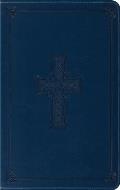 Bible Esv Blue Thinline Celtic Cross