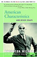 American Characteristics and Other Essays