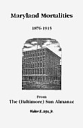 Maryland Mortalities 1876-1915 from the (Baltimore) Sun Almanac