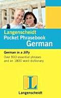 Langenscheidt Pocket Phrasebook German With Travel Dictionary & Grammar