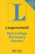Langenscheidt New College German Dictionary English German German English