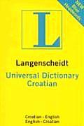 Langenscheidt Universal Croatian Dictionary Croatian English English Croatian