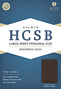 Large Print Personal Size Reference Bible-HCSB