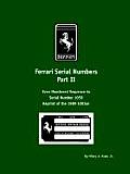 Ferrari Serial Numbers Part II: Even Numbered Sequence to Serial Number 1050