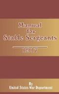 Manual for Stable Sergeants