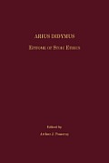 Arius Didymus Epitome Of Stoic Ethics