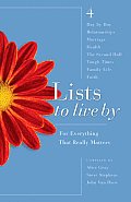 Lists To Live By Fourth Collection For Everything That Really Matters
