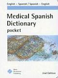 Medical Spanish Dictionary Pocket 2nd Edition English Spanish Spanish English