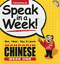 Speak in a Week Mandarin Chinese Week One With CD