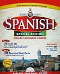 Global Access Spanish Deluxe Language Course With Flash Cards & DVD ROM & Carrying Case