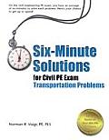 Six-Minute Solutions for Civil PE Exam Transportation Problems