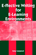 E Ffective Writing For E Learning Enviro