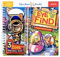 Eye Find A Picture Puzzle Book With 3 Cool Searching Tools & Zipper Pocket