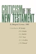 Criticism of the New Testament: St. Margaret's Lectures, 1902