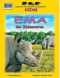 African Wildlife Foundation Kids Ema the Rhinoceros With Map