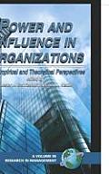 Power & Influence in Organizations New Empirical & Theoretical Perspectives He