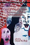 Critical Theory Ethics for Business and Public Administration (PB)
