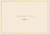 Gold & Cream Boxed Thank You Notes Peter Pauper