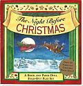 Night Before Christmas Fold Out Play Set A Visit from St Nicholas With Paper Doll Punch Outs