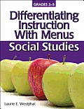 Differentiating Instruction With Menus Social Studies