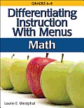 Differentiating Instruction with Menus Middle School Math