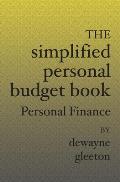 The Simplified Personal Budget Book: Personal Finance