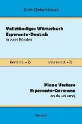 Vollst?ndiges W?rterbuch Esperanto-Deutsch in zwei B?nden, Band 2 (L - Z)