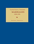 Carter County, Tennessee, Marriages 1850-1876