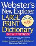 Websters New Explorer Large Print Dictionary