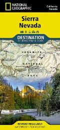 National Geographic Destination Map||||Sierra Nevada Map