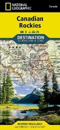 National Geographic Destination Map||||Canadian Rockies Map