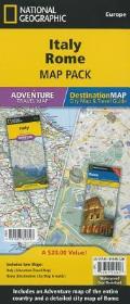 National Geographic Adventure Map||||Italy, Rome [Map Pack Bundle]