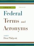 A Guide to Federal Terms and Acronyms