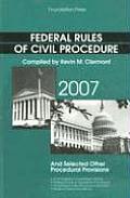 Federal Rules of Civil Procedure and Selected Other Procedural Provisions