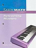 Saxon Math Intermediate 4: Reteaching Masters