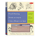 Pencil Drawing A Complete Kit for Beginners With Artists Triangle 2 Tortillons Sandpaper Block & 6 Drawing Pencils Flat Pencil Charcoal