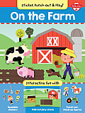 On the Farm Interactive Fun with Fold Out Play Scene Reusable Stickers & Punch Out Stand Up Figures