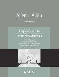 Allen V. Allen: Deposition File, Petitioner's Materials