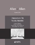 Allen V. Allen: Deposition File, Faculty Materials