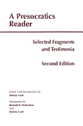 Presocratics Reader Selected Fragments & Testimonia