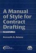 Manual Of Style For Contract Drafting 2nd Edition