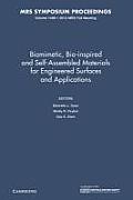 Biomimetic, Bio-Inspired and Self-Assembled Materials for Engineered Surfaces and Applications: Volume 1498