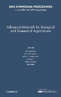 Advanced Materials for Biological and Biomedical Applications: Volume 1569