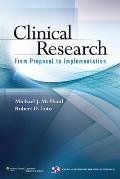 Clinical Research From Proposal To Implementation