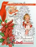 Retro Old Fashioned Christmas Vintage Coloring Book For Adults